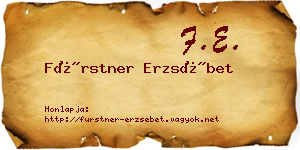 Fürstner Erzsébet névjegykártya
